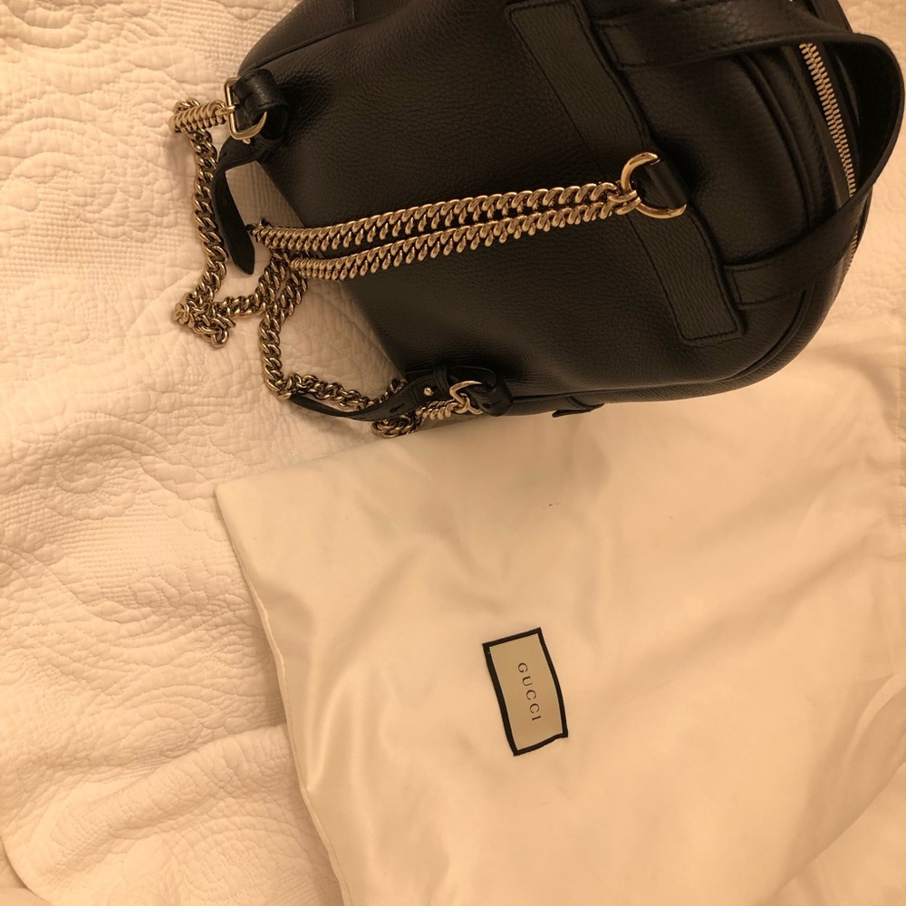 Black Gucci soho authentic women’s mini backpack - Picture 4 of 16